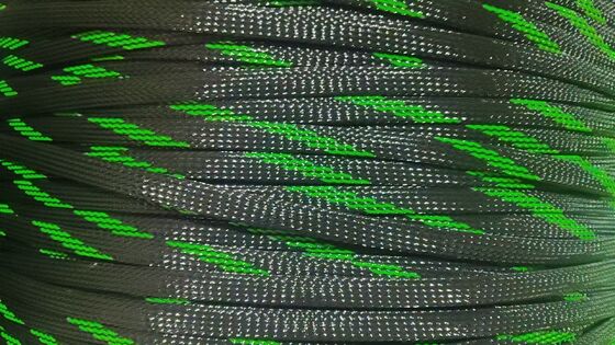 Buen precio Retardante de la llama de alta flexibilidad resistente a la abrasión PET trenzado manga de cable para la protección del arnés de alambre en línea