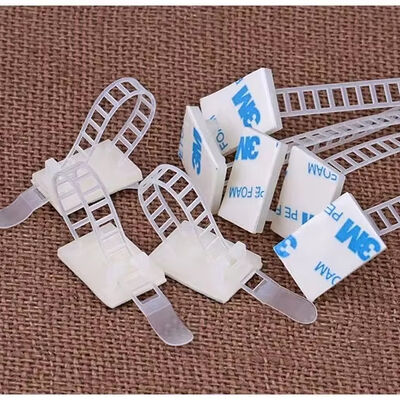 Buen precio Marca LC de alta calidad Nylon 66 Cable Ties Set 30mm Negro Autoadhesivo Montaje de corbata montajes de seguridad de apoyo de los cables de agrupación en línea