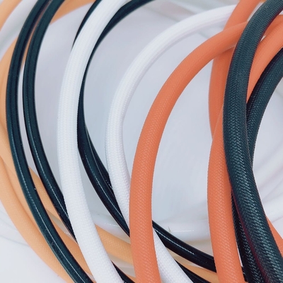 Buen precio Manga blanca el 100m, tubo trenzado de la fibra de vidrio del silicón de la fibra de vidrio de 12m m en línea