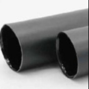 Buen precio 3 a 1 pared doble alineada adhesiva negra de la pared del calor de la tubería media del encogimiento en línea